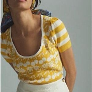 Maeve Trixie Cropped Sweater Tee XSP